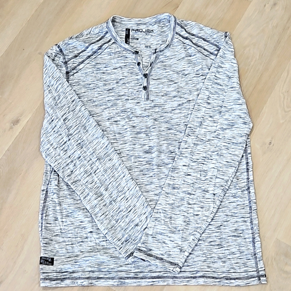 Men's 3 button LS Shirt XL